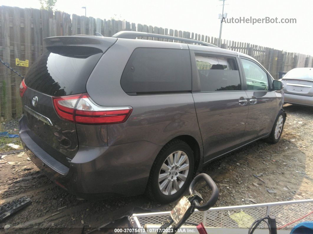 2015 Toyota Sienna Ltd/xle/xle Premium Gray vin: 5TDDK3DC7FS116934