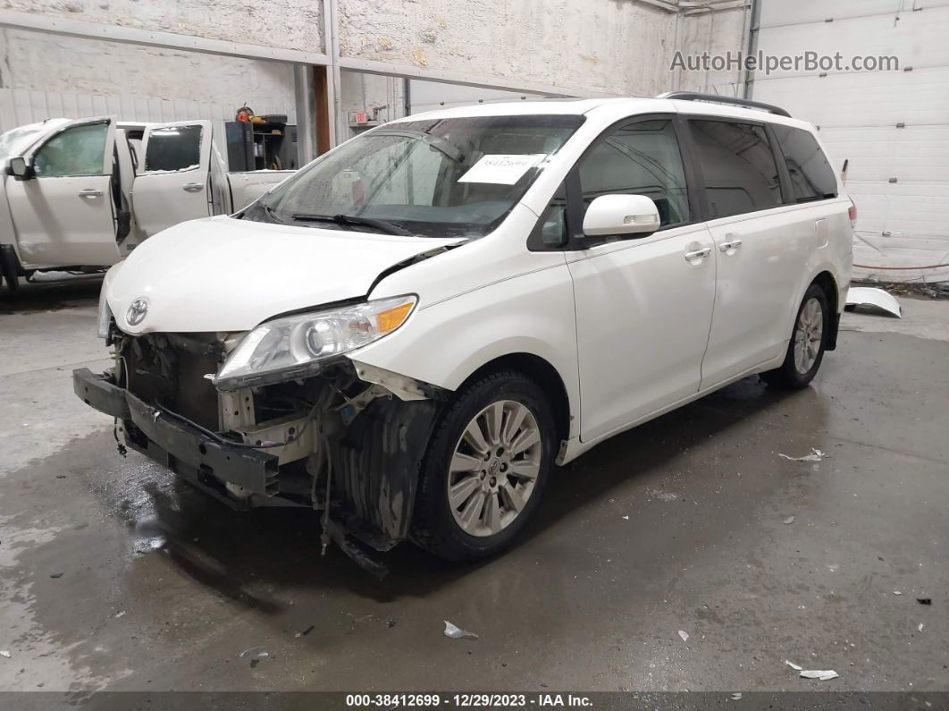 2014 Toyota Sienna Limited 7 Passenger White vin: 5TDDK3DC8ES085837