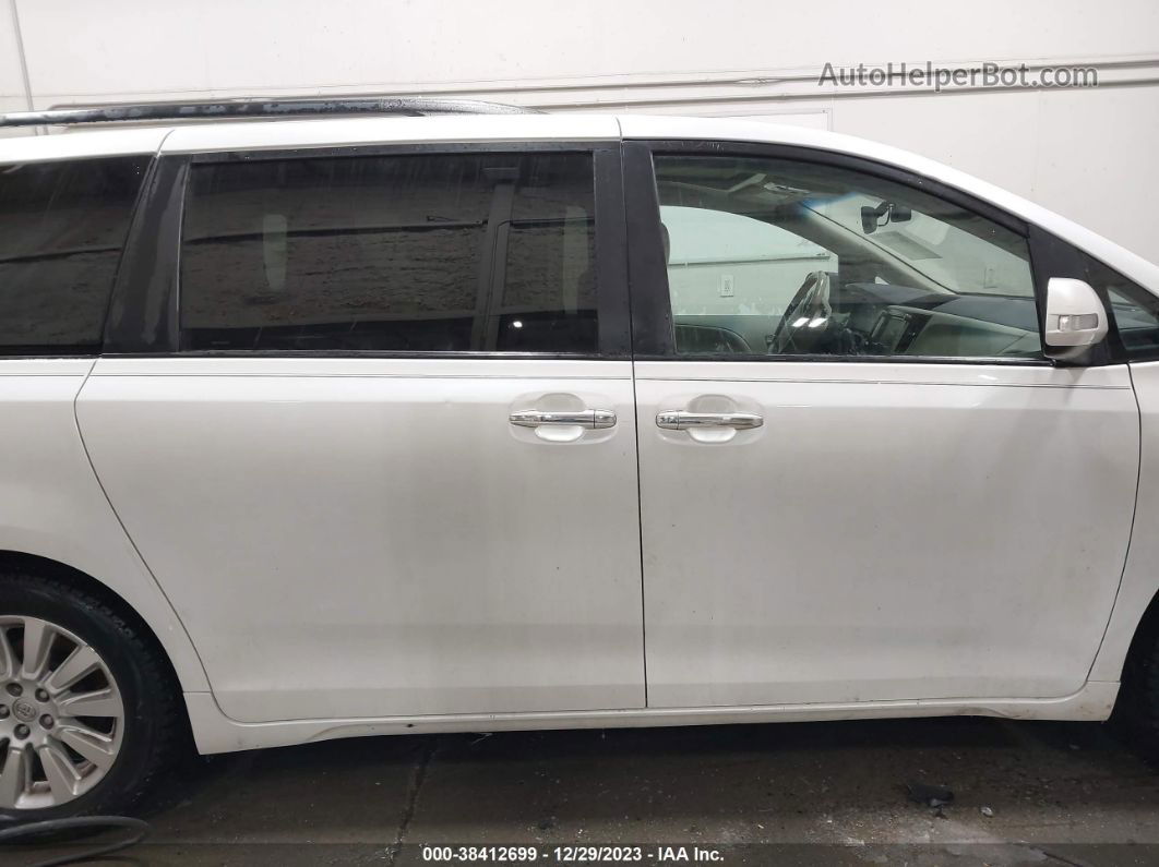 2014 Toyota Sienna Limited 7 Passenger White vin: 5TDDK3DC8ES085837