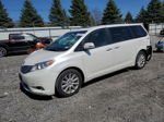 2014 Toyota Sienna Xle White vin: 5TDDK3DC8ES090441