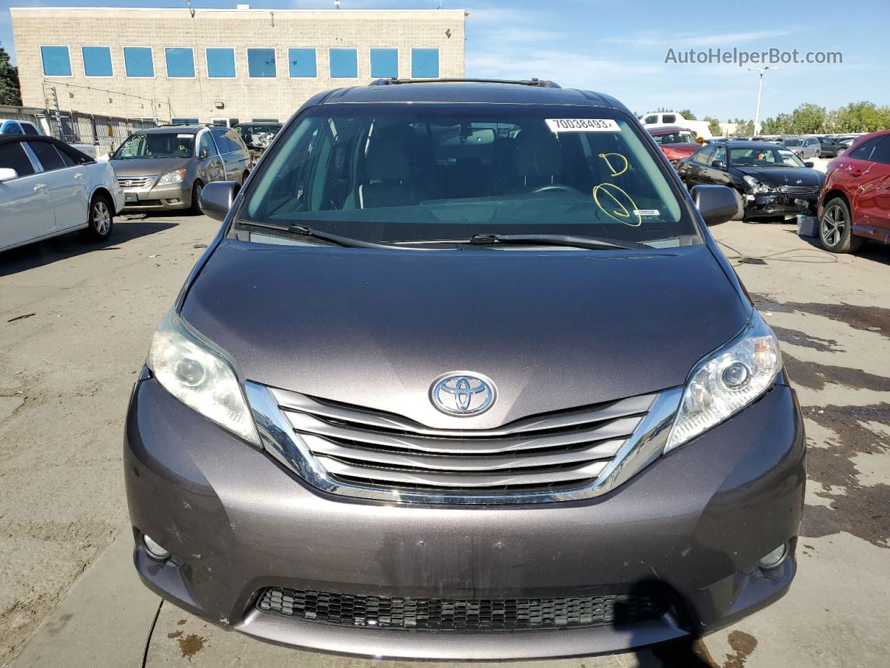 2015 Toyota Sienna Xle Gray vin: 5TDDK3DC8FS099335