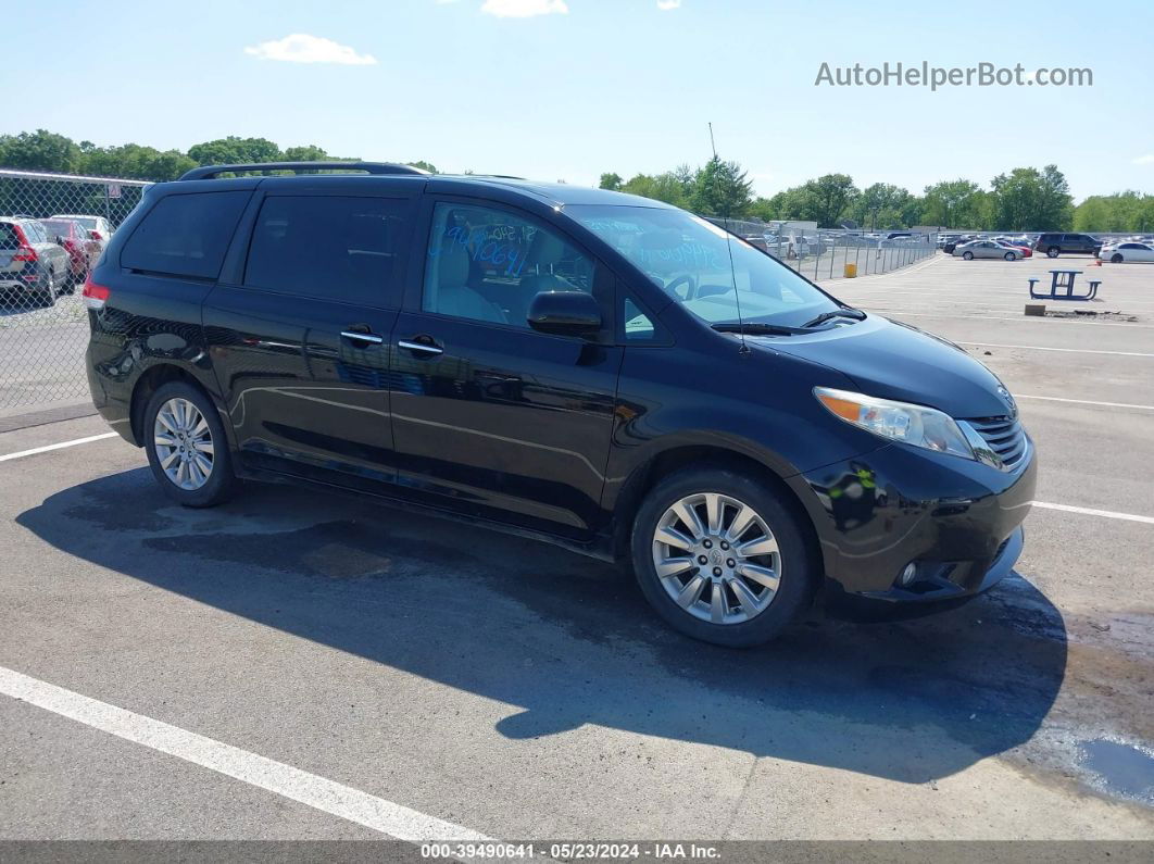 2014 Toyota Sienna Xle 7 Passenger Black vin: 5TDDK3DCXES074192