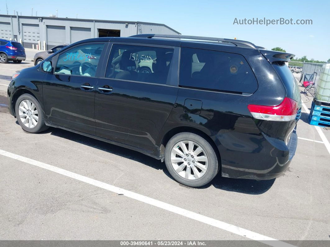 2014 Toyota Sienna Xle 7 Passenger Black vin: 5TDDK3DCXES074192