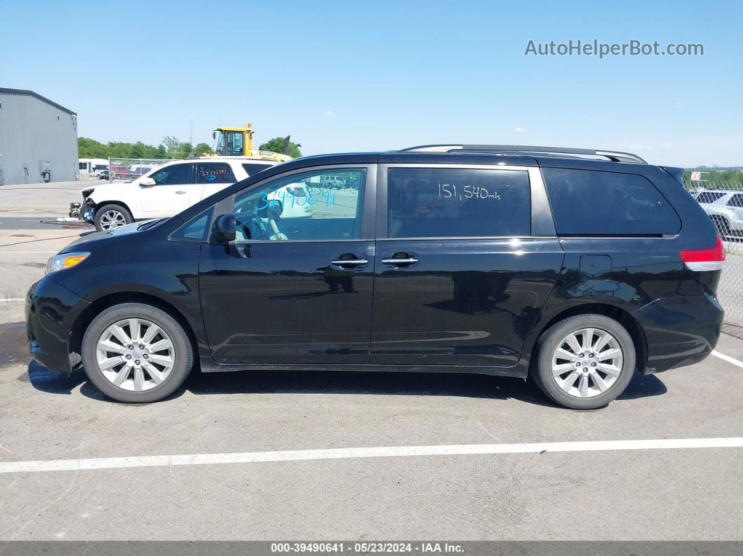 2014 Toyota Sienna Xle 7 Passenger Black vin: 5TDDK3DCXES074192