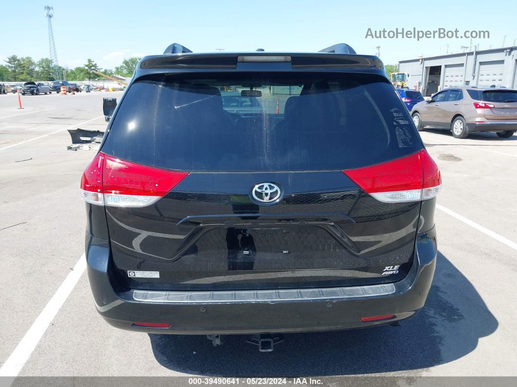 2014 Toyota Sienna Xle 7 Passenger Black vin: 5TDDK3DCXES074192