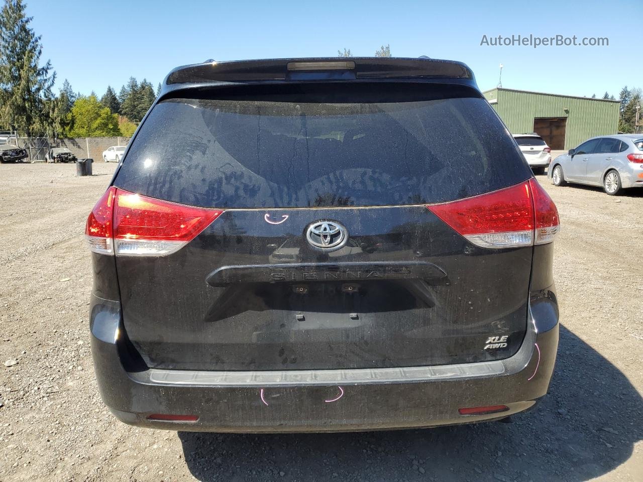 2014 Toyota Sienna Xle Black vin: 5TDDK3DCXES078355