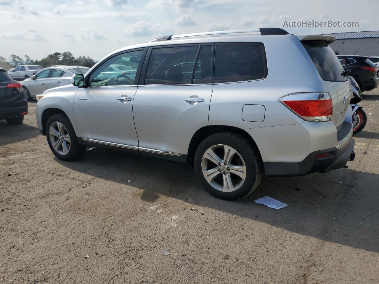 2011 Toyota Highlander Limited Серебряный vin: 5TDDK3EH1BS067525