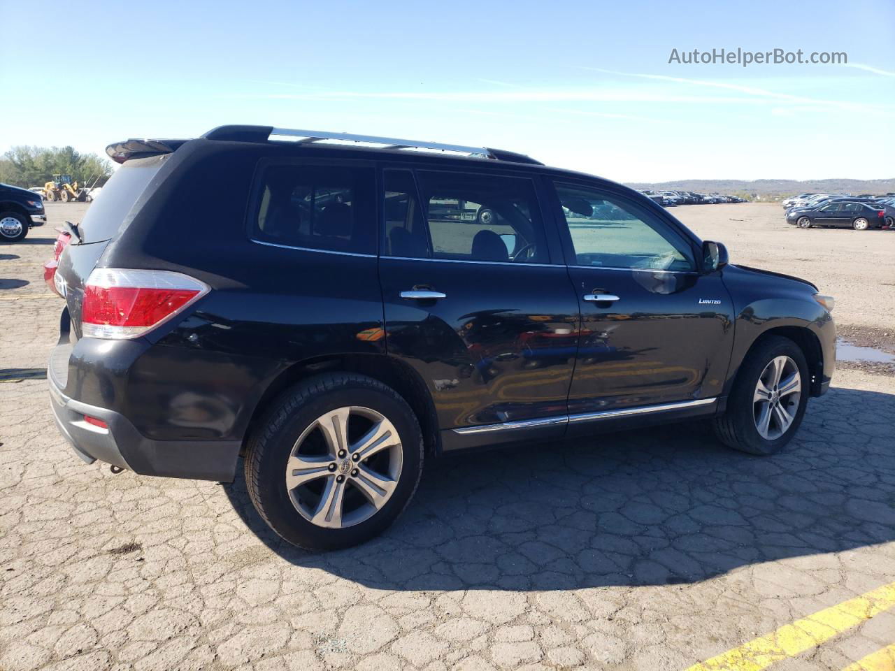 2011 Toyota Highlander Limited Black vin: 5TDDK3EH1BS071011