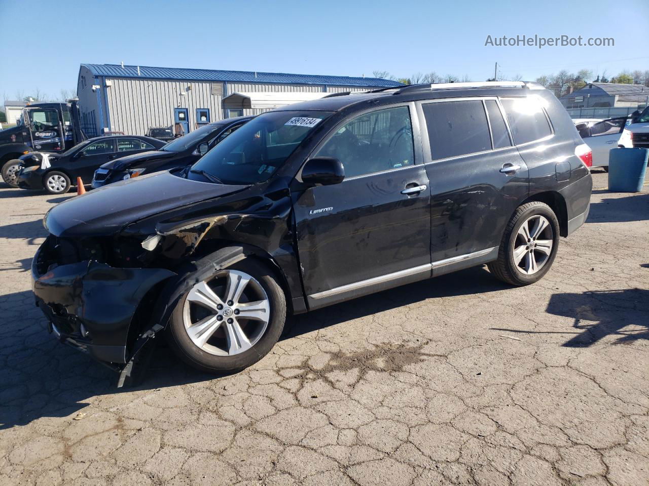 2011 Toyota Highlander Limited Black vin: 5TDDK3EH1BS071011