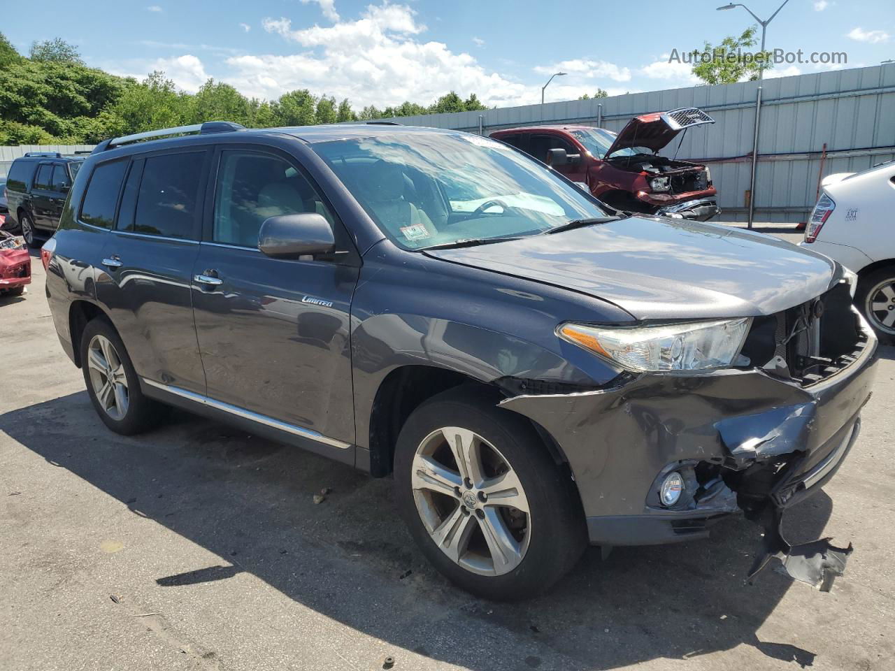 2011 Toyota Highlander Limited Gray vin: 5TDDK3EH1BS076287