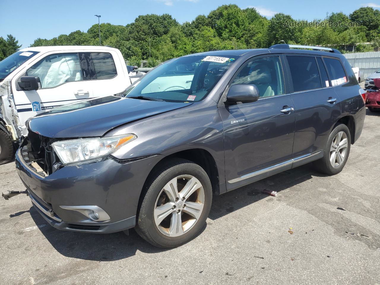 2011 Toyota Highlander Limited Gray vin: 5TDDK3EH1BS076287