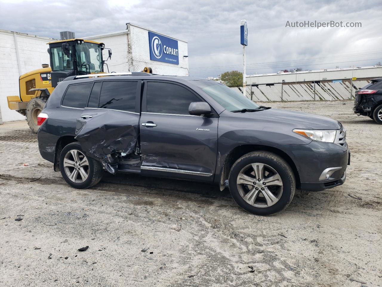 2011 Toyota Highlander Limited Серый vin: 5TDDK3EH2BS091753