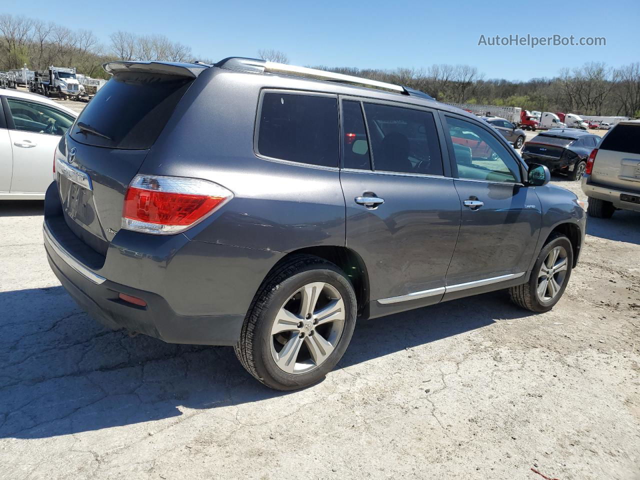 2011 Toyota Highlander Limited Gray vin: 5TDDK3EH3BS052072