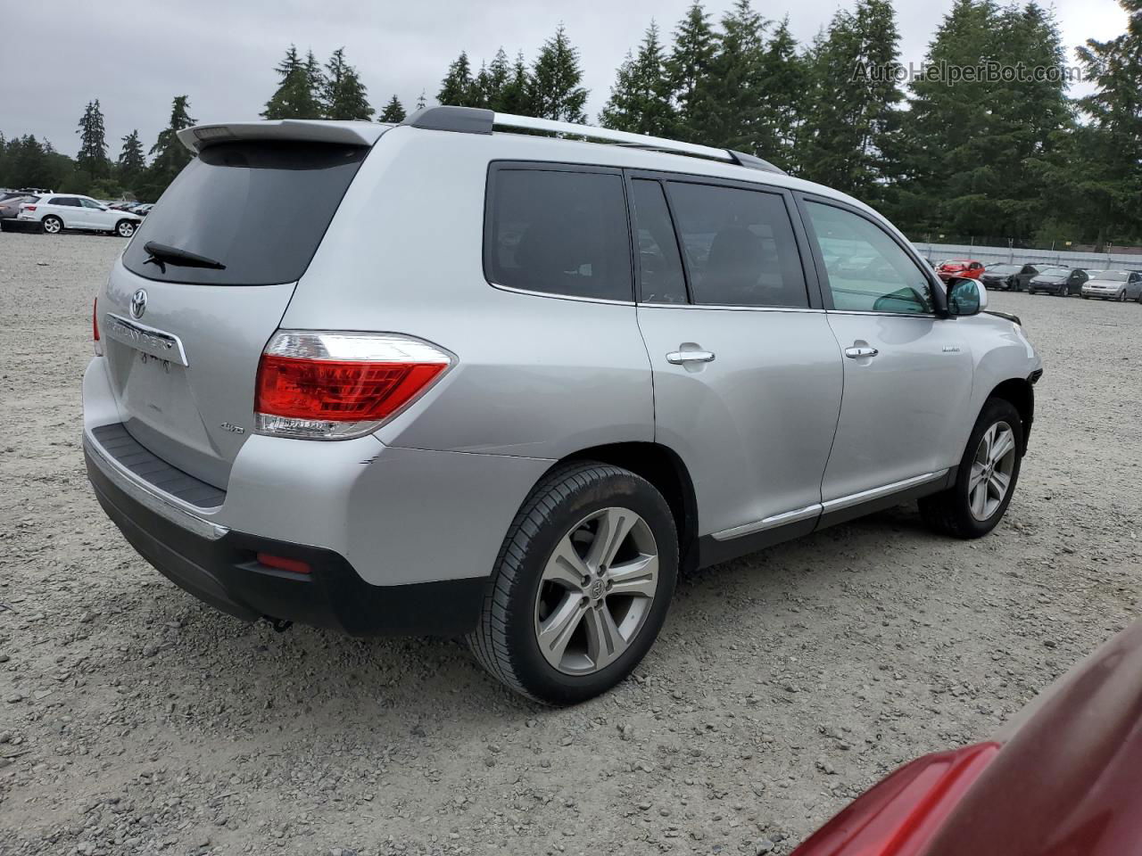 2011 Toyota Highlander Limited Silver vin: 5TDDK3EH3BS073360