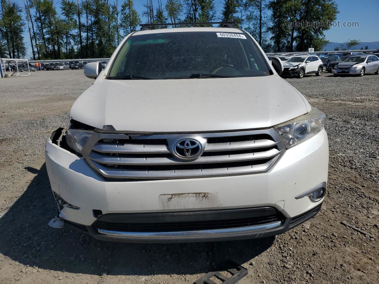 2011 Toyota Highlander Limited White vin: 5TDDK3EH4BS056048