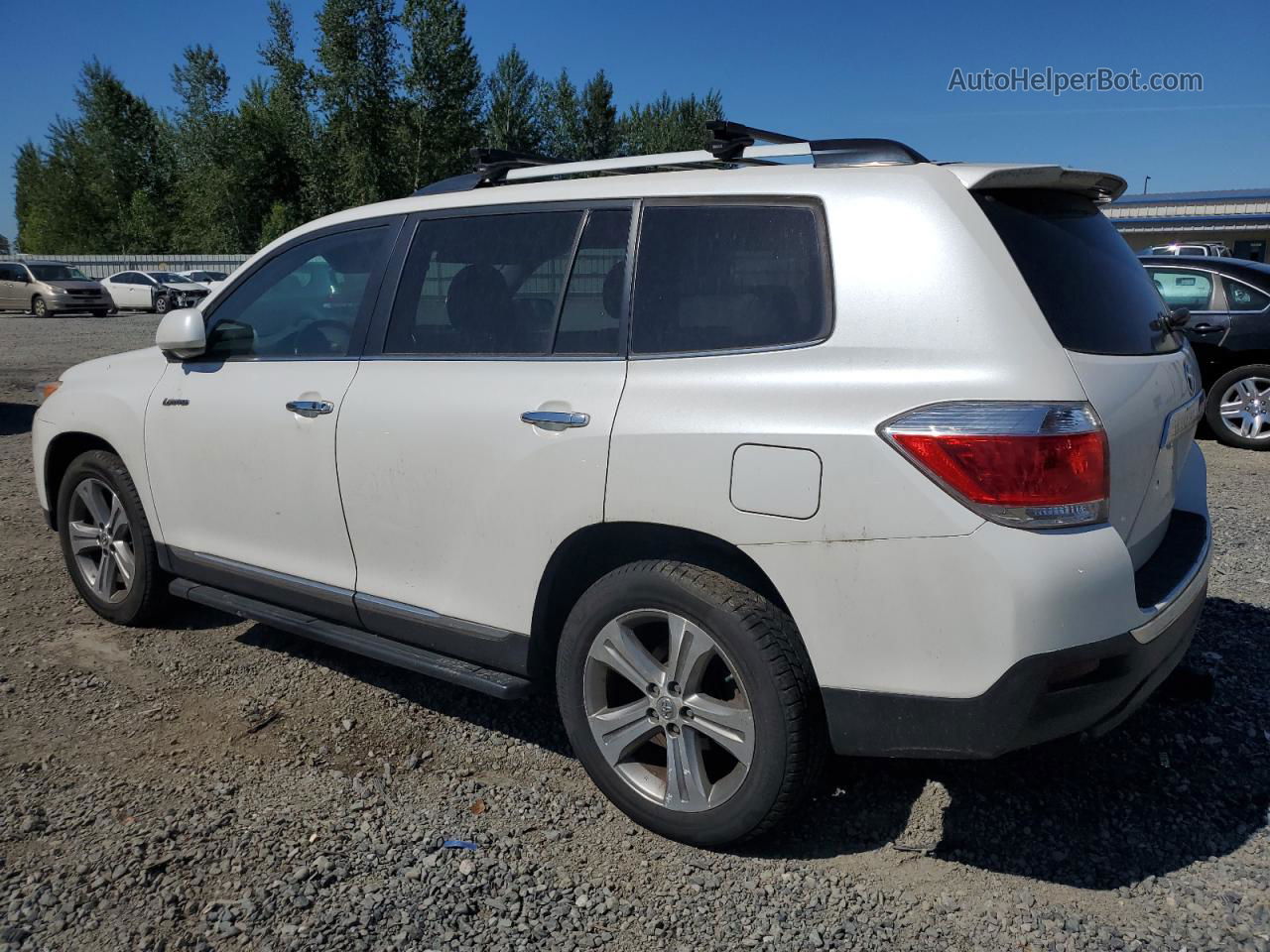 2011 Toyota Highlander Limited White vin: 5TDDK3EH4BS056048