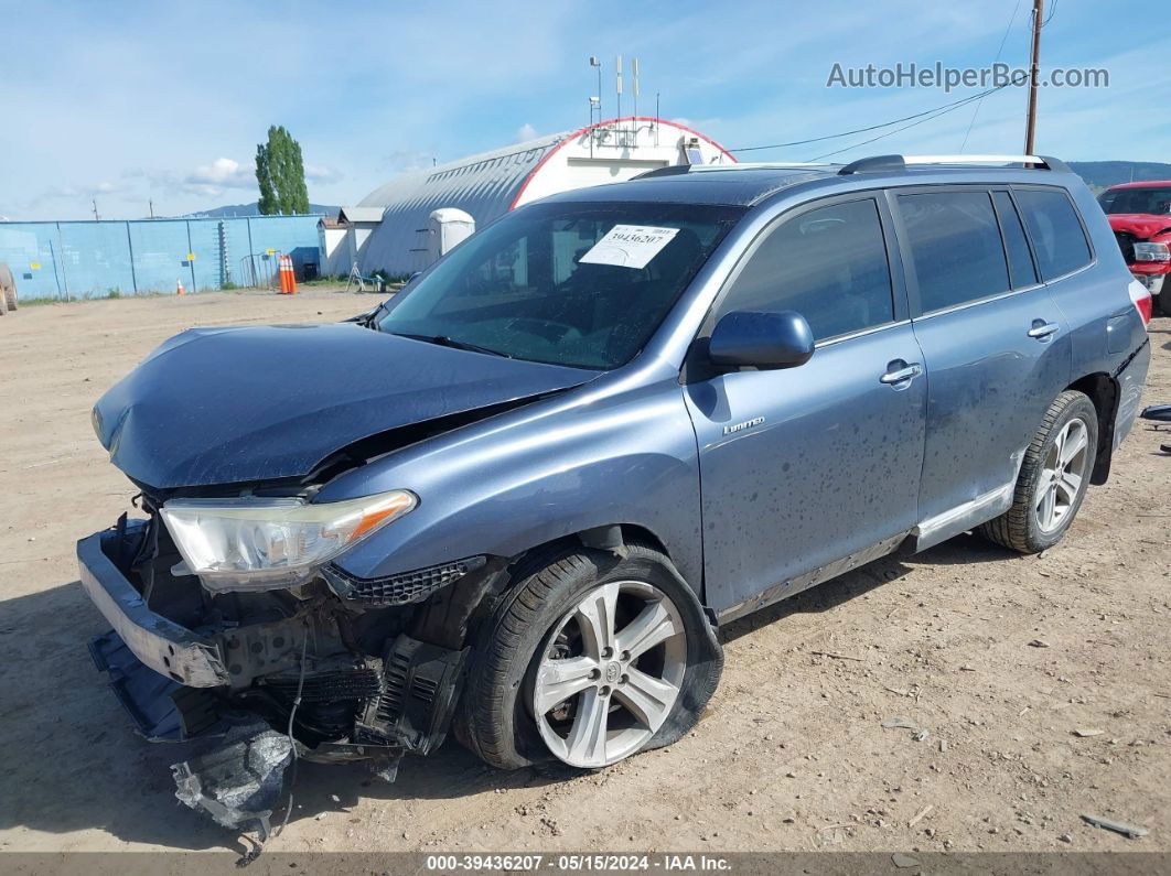 2011 Toyota Highlander Limited V6 Blue vin: 5TDDK3EH4BS083816