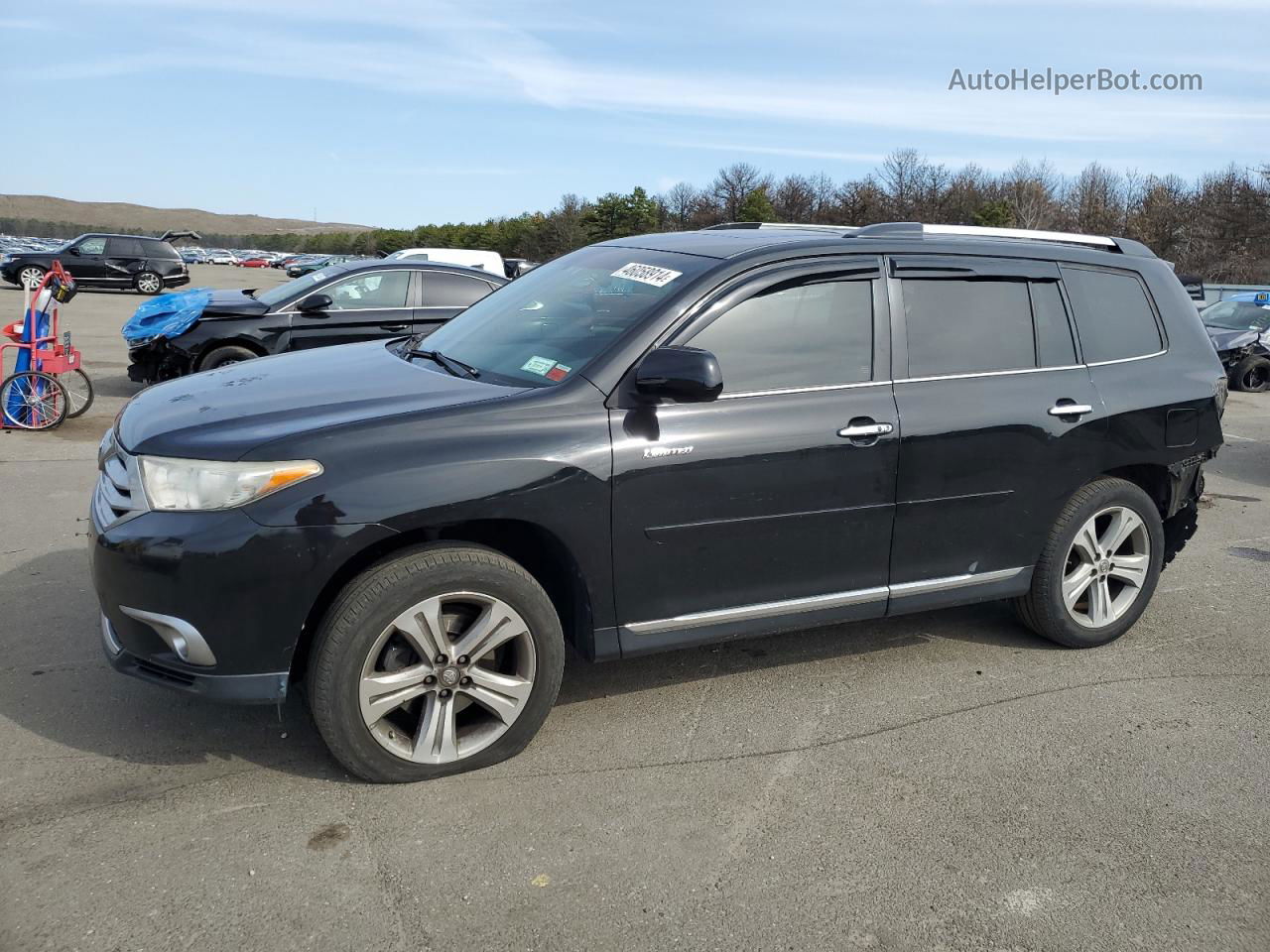 2011 Toyota Highlander Limited Black vin: 5TDDK3EH7BS063091