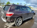 2011 Toyota Highlander Limited Burgundy vin: 5TDDK3EH7BS083762