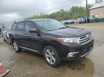 2011 Toyota Highlander Limited Burgundy vin: 5TDDK3EHXBS055891