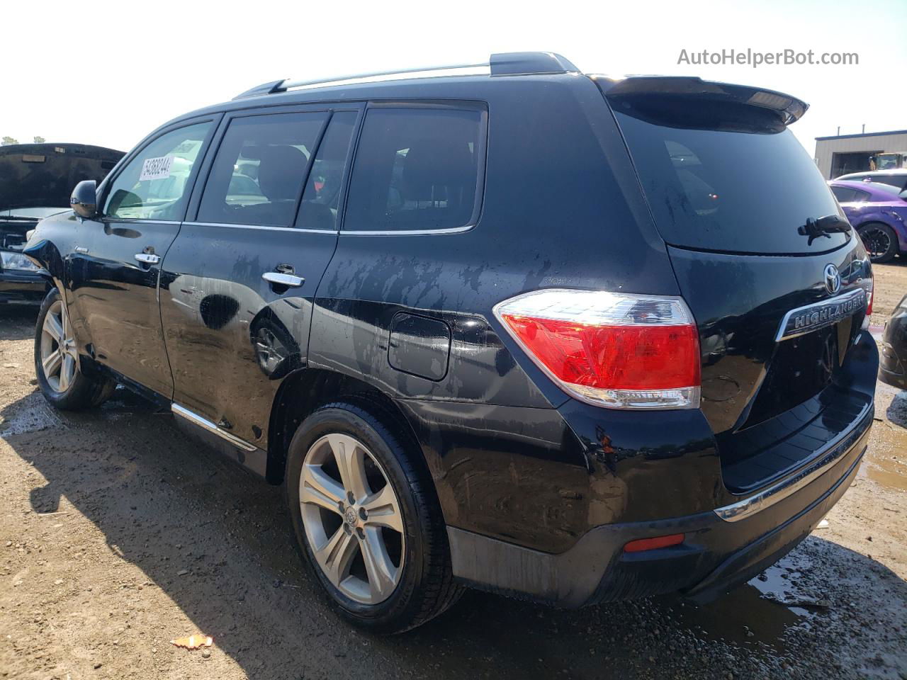 2011 Toyota Highlander Limited Black vin: 5TDDK3EHXBS061965