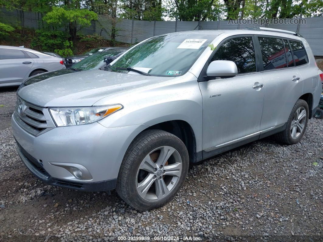 2011 Toyota Highlander Limited V6 Silver vin: 5TDDK3EHXBS075509