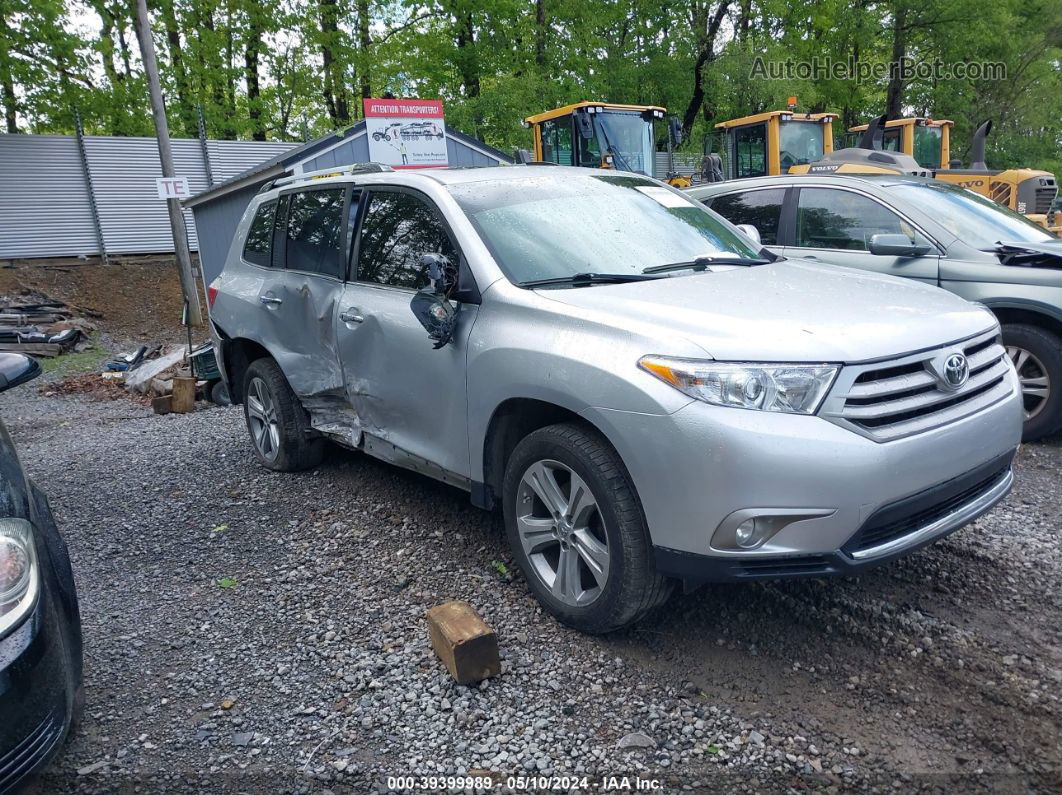 2011 Toyota Highlander Limited V6 Серебряный vin: 5TDDK3EHXBS075509