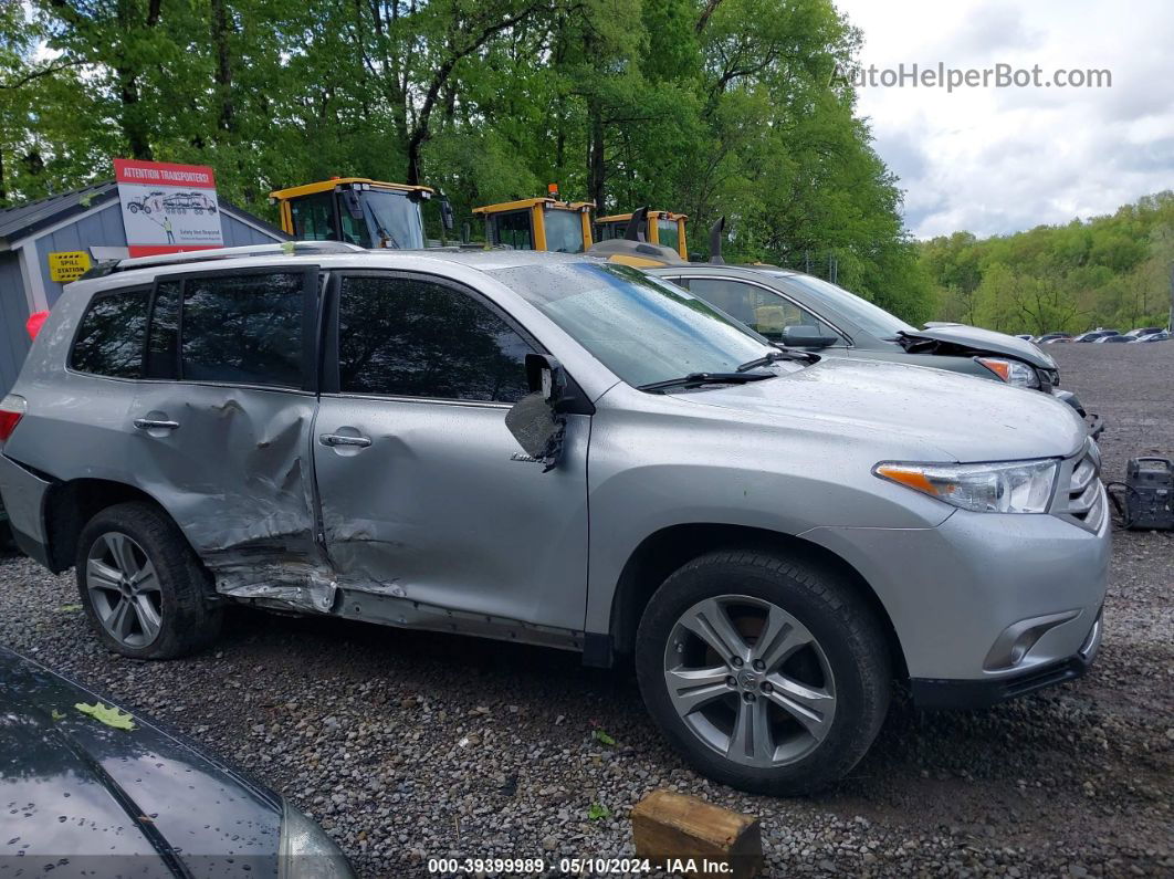 2011 Toyota Highlander Limited V6 Серебряный vin: 5TDDK3EHXBS075509