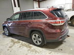 2016 Toyota Highlander Limited Burgundy vin: 5TDDKRFH0GS308192