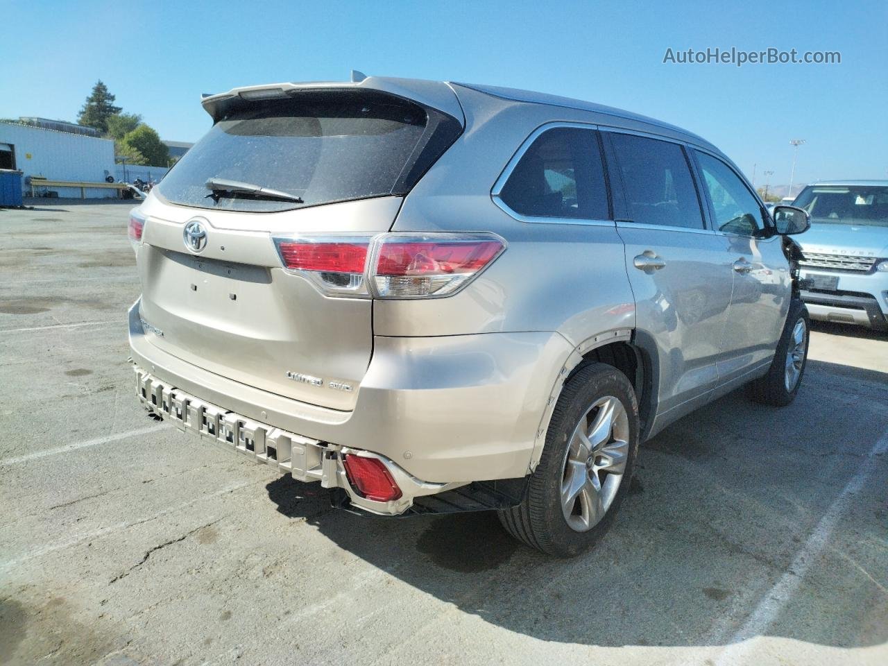 2016 Toyota Highlander Limited Желто-коричневый vin: 5TDDKRFH2GS265796