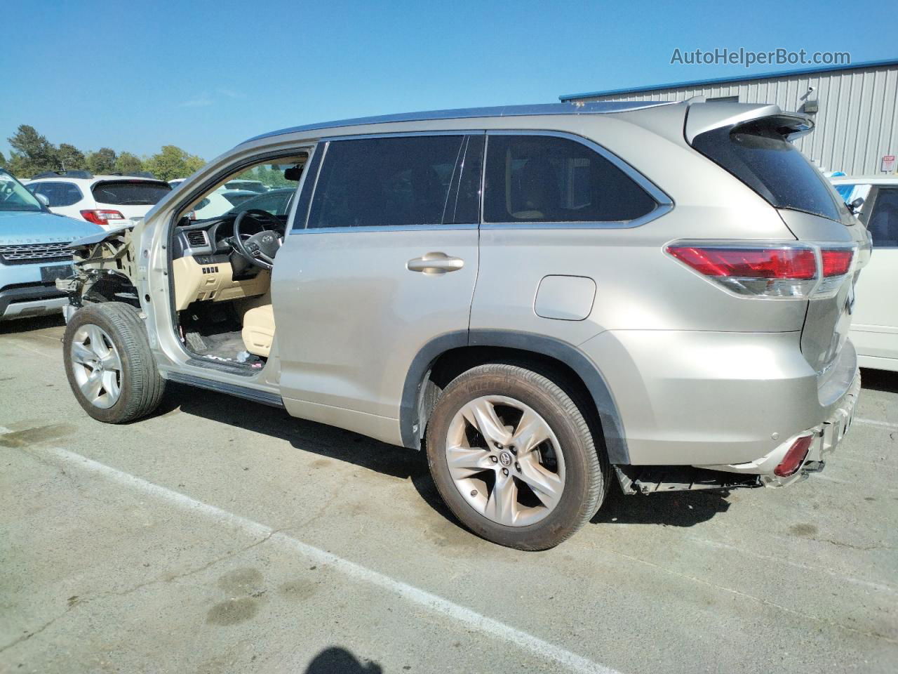 2016 Toyota Highlander Limited Tan vin: 5TDDKRFH2GS265796