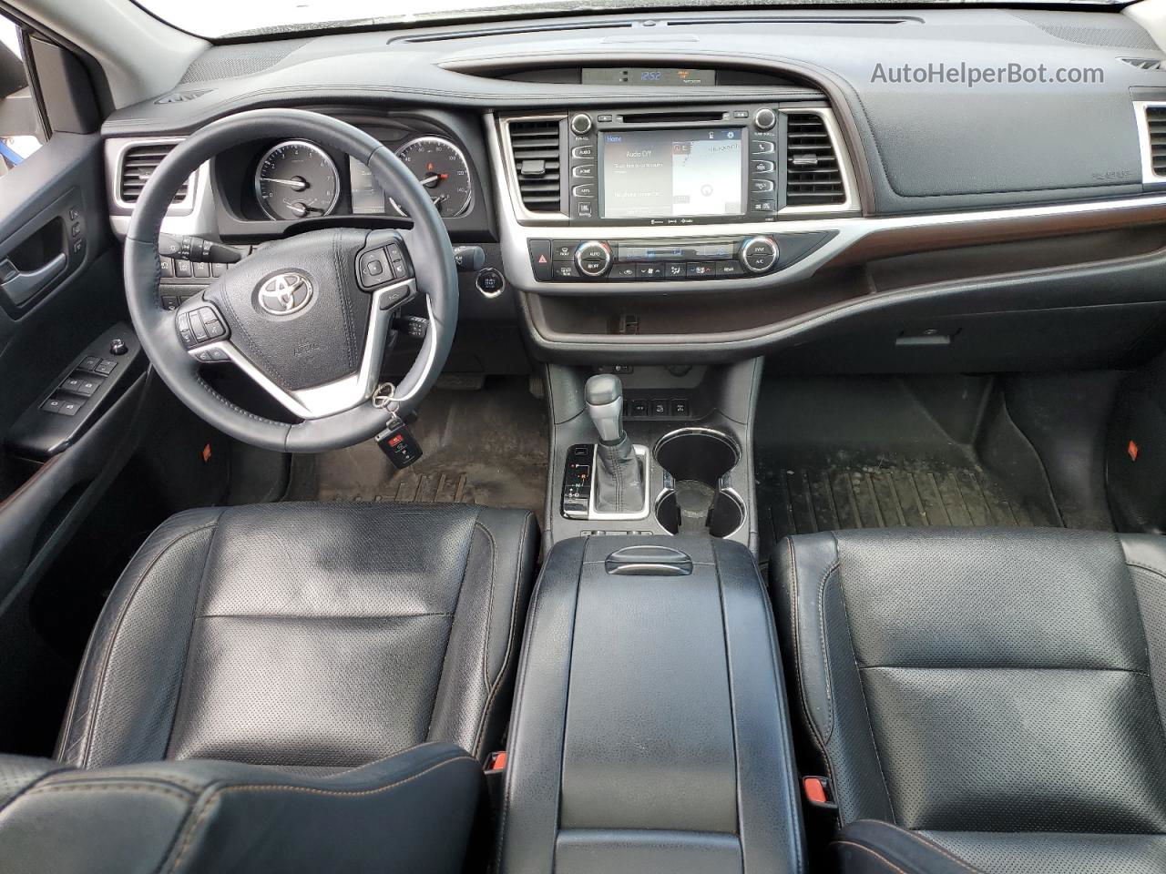 2016 Toyota Highlander Limited Серебряный vin: 5TDDKRFH2GS325270