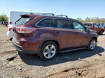 2016 Toyota Highlander Limited Maroon vin: 5TDDKRFH2GS339508