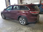 2016 Toyota Highlander Limited Темно-бордовый vin: 5TDDKRFH2GS345728