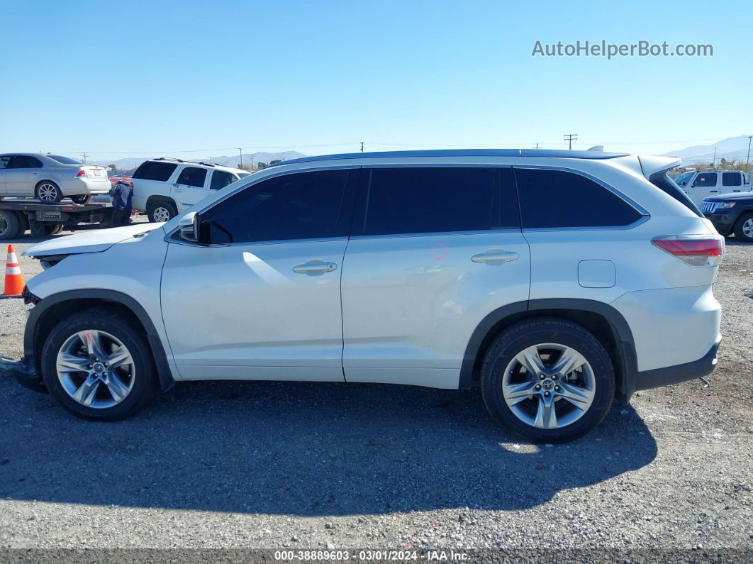 2016 Toyota Highlander Limited Platinum V6 Белый vin: 5TDDKRFH3GS312706