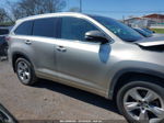 2016 Toyota Highlander Limited Platinum V6 Коричневый vin: 5TDDKRFH4GS255691