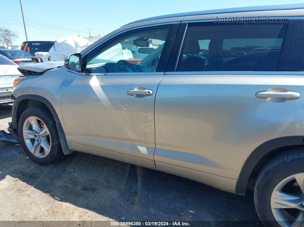 2016 Toyota Highlander Limited Platinum V6 Brown vin: 5TDDKRFH4GS255691