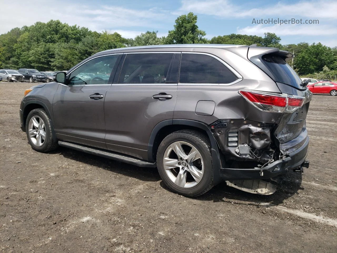 2016 Toyota Highlander Limited Gray vin: 5TDDKRFH5GS251987