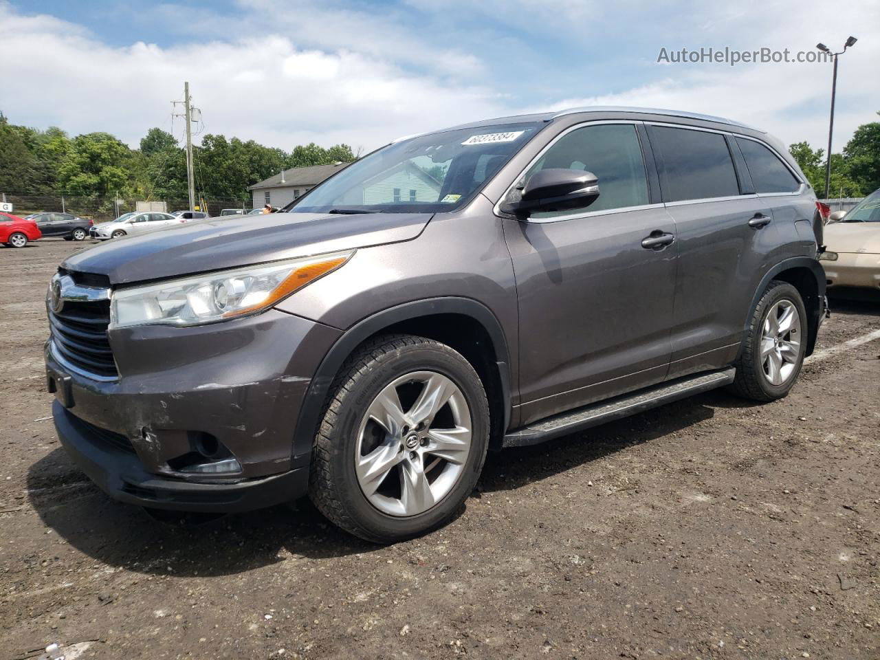 2016 Toyota Highlander Limited Gray vin: 5TDDKRFH5GS251987