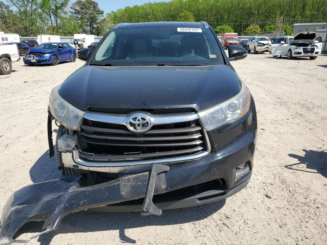 2016 Toyota Highlander Limited Black vin: 5TDDKRFH5GS275349