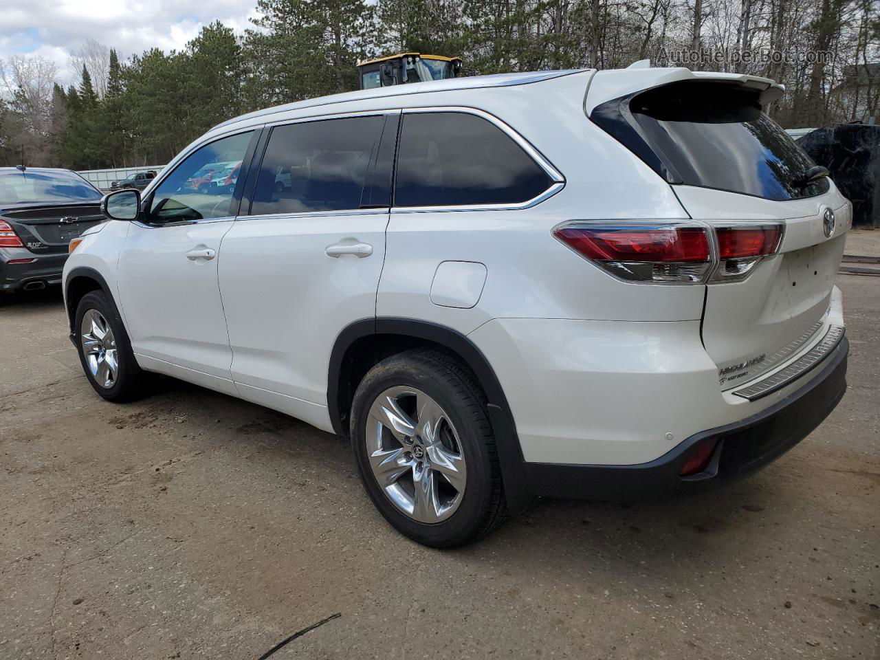 2016 Toyota Highlander Limited White vin: 5TDDKRFH6GS284397