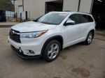 2016 Toyota Highlander Limited White vin: 5TDDKRFH6GS284397