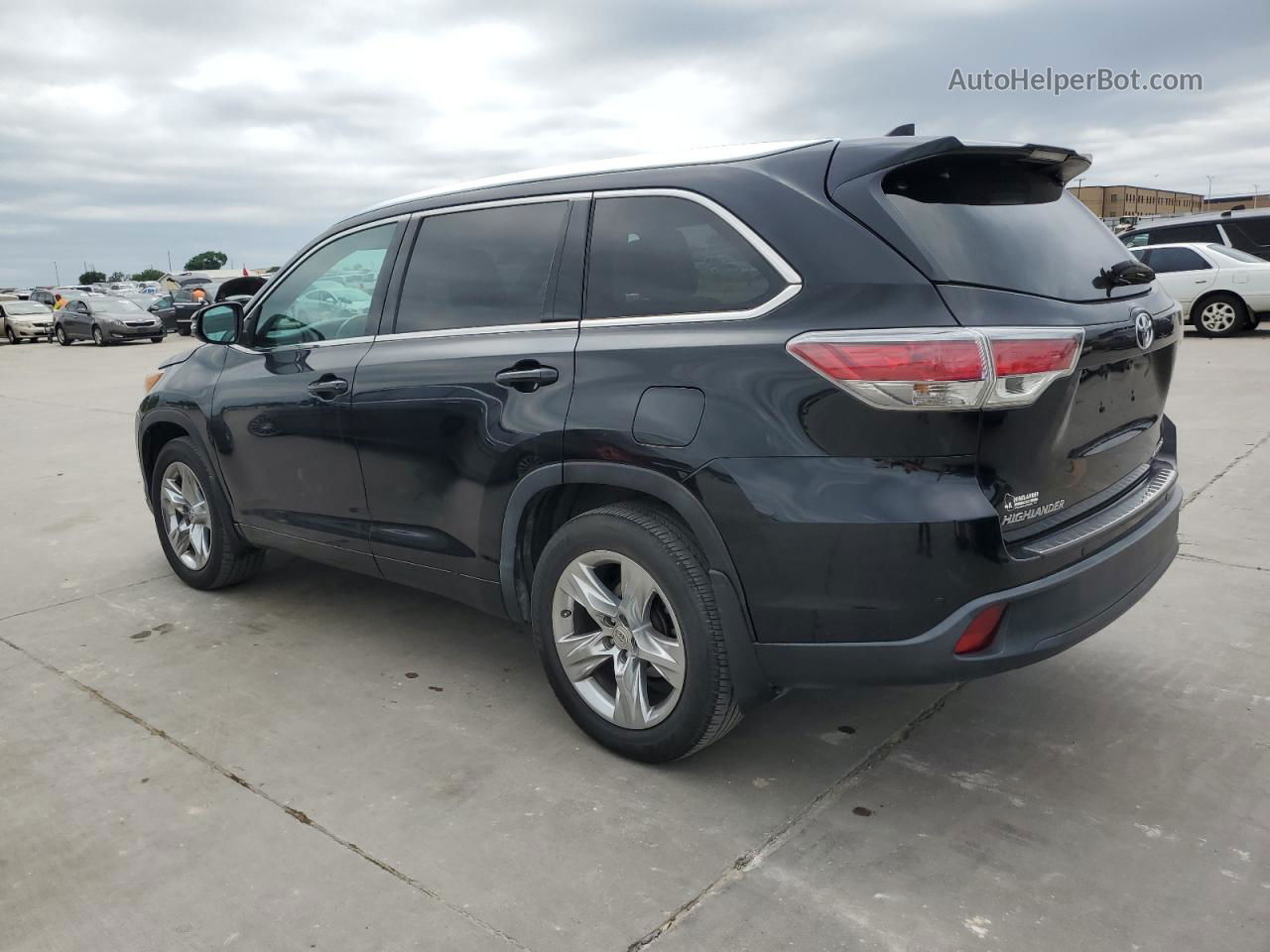 2016 Toyota Highlander Limited Black vin: 5TDDKRFH8GS343434