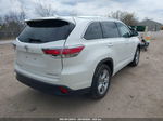 2016 Toyota Highlander Limited V6 Белый vin: 5TDDKRFH9GS273104