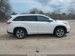 2016 Toyota Highlander Limited V6 White vin: 5TDDKRFH9GS273104