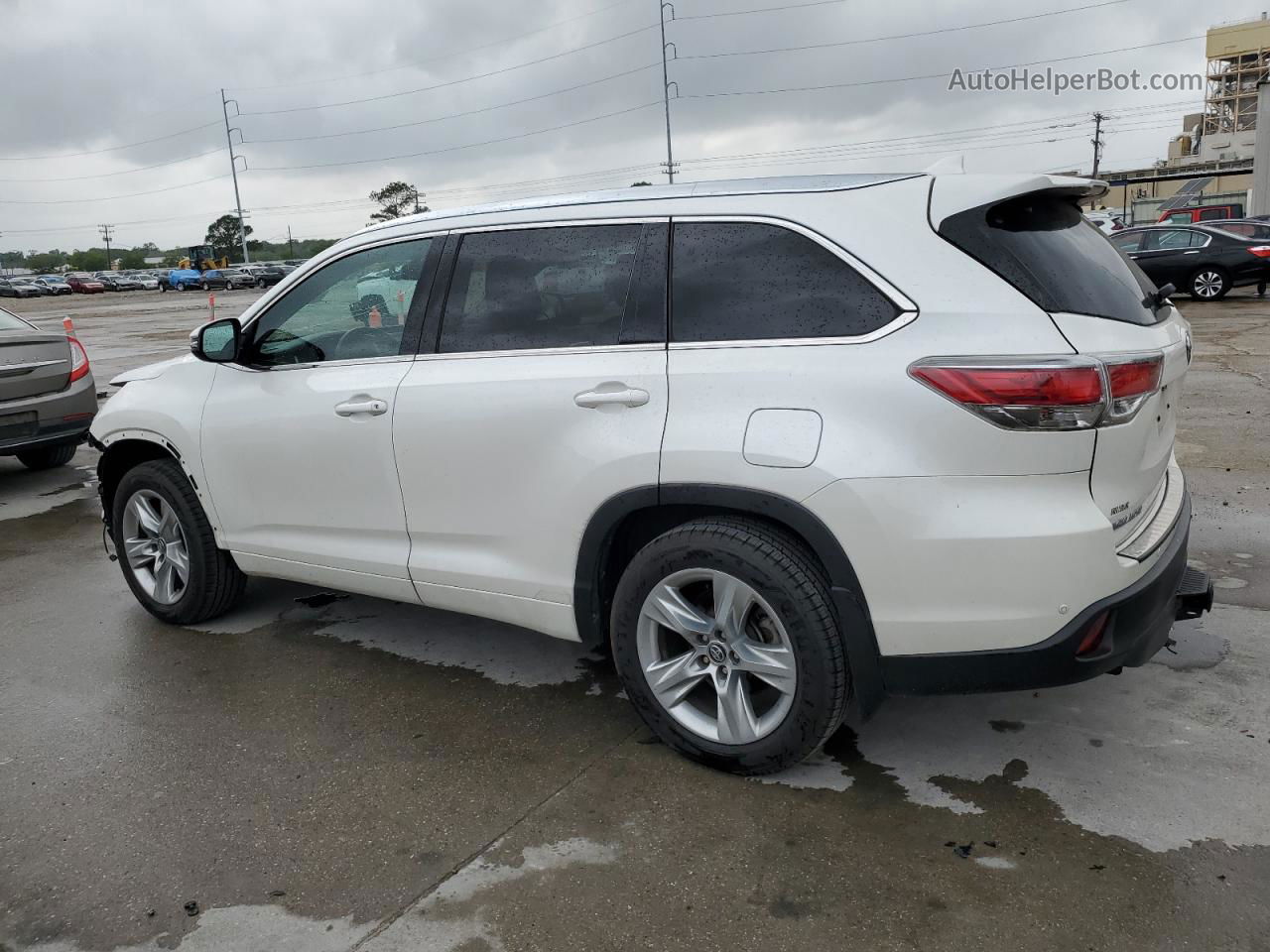 2016 Toyota Highlander Limited White vin: 5TDDKRFHXGS337070