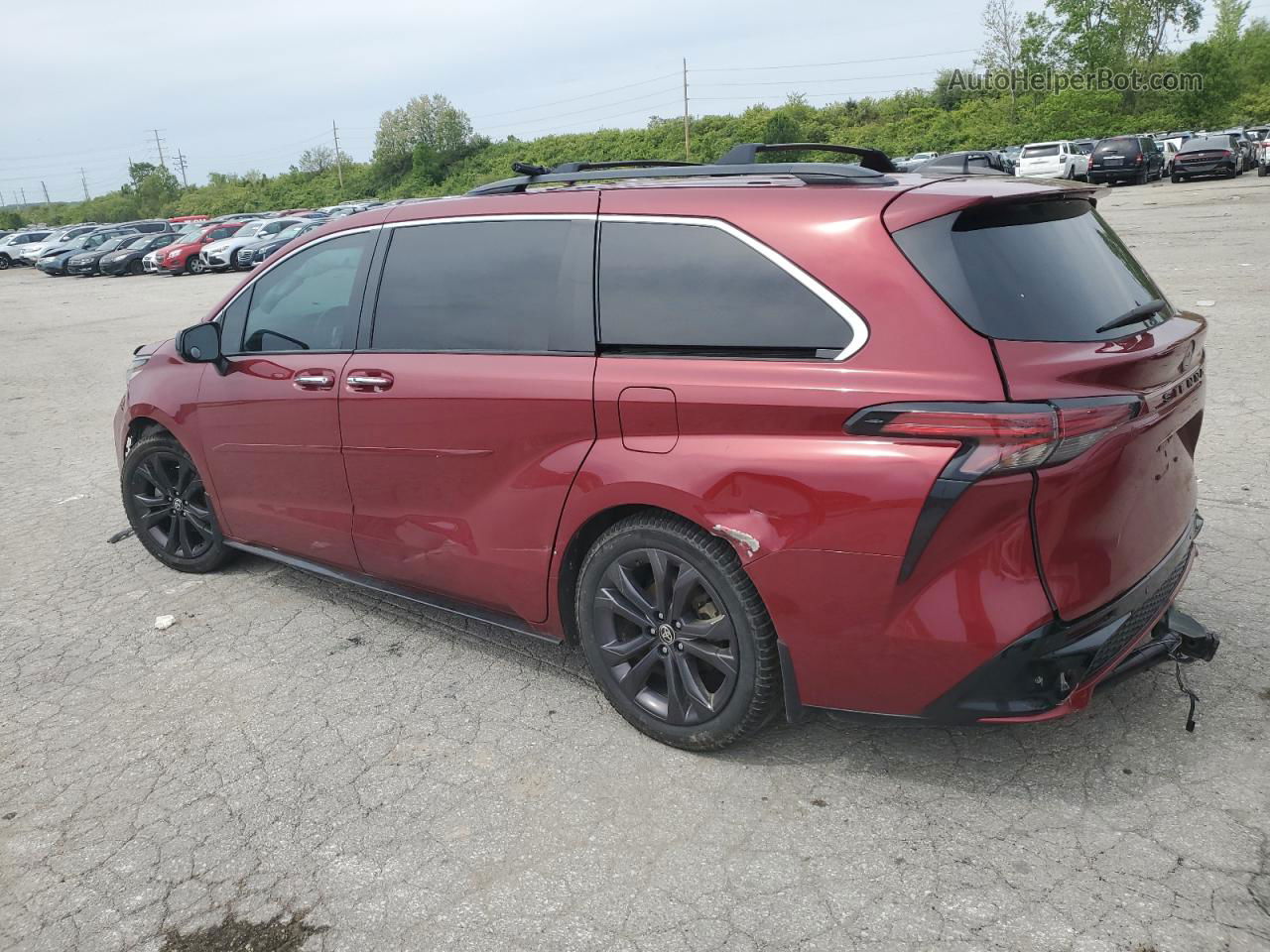 2022 Toyota Sienna Xse Red vin: 5TDDRKEC1NS112834