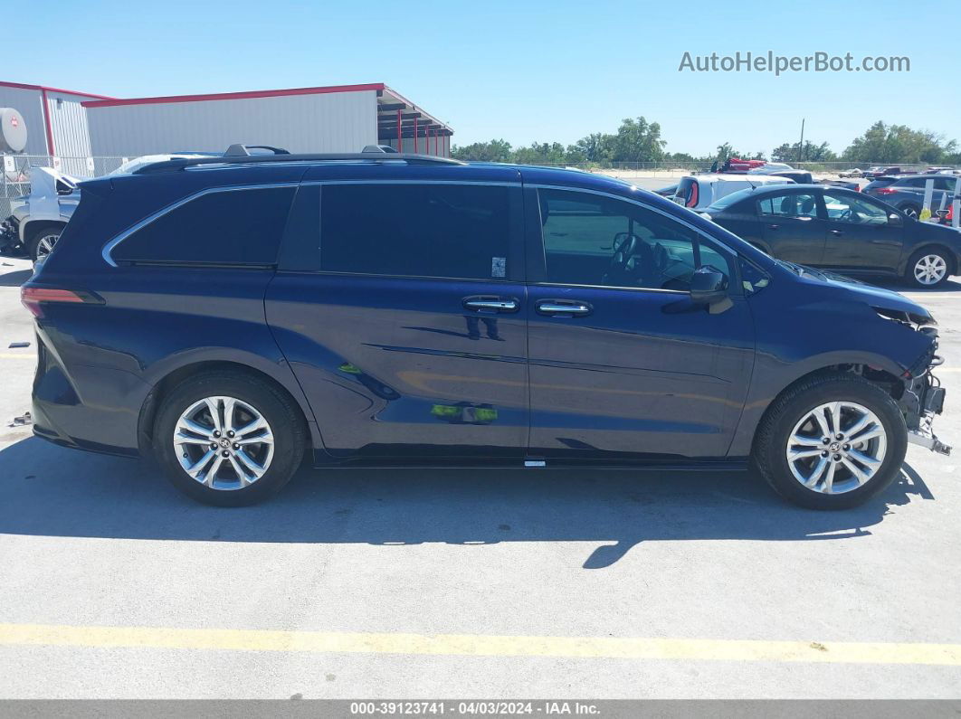 2022 Toyota Sienna Xse Blue vin: 5TDDSKFC6NS045358