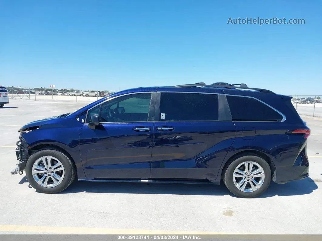 2022 Toyota Sienna Xse Blue vin: 5TDDSKFC6NS045358