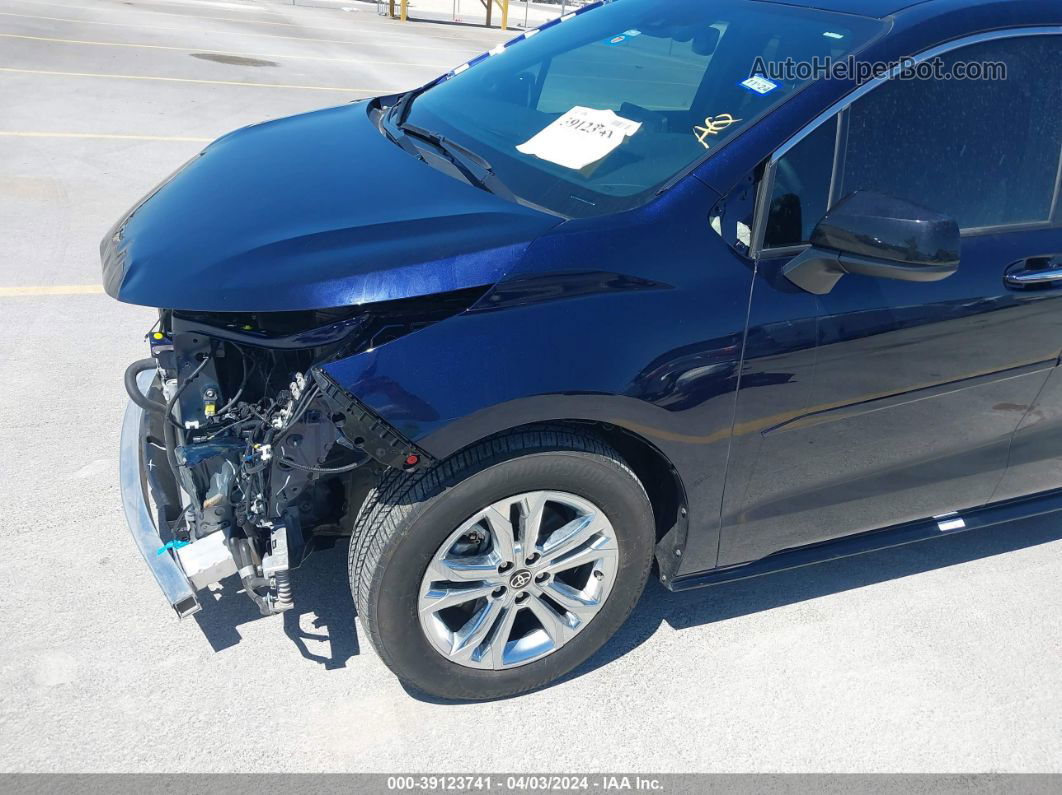 2022 Toyota Sienna Xse Blue vin: 5TDDSKFC6NS045358